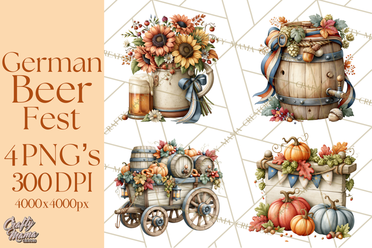Fall German Beer Fest Clipart Png