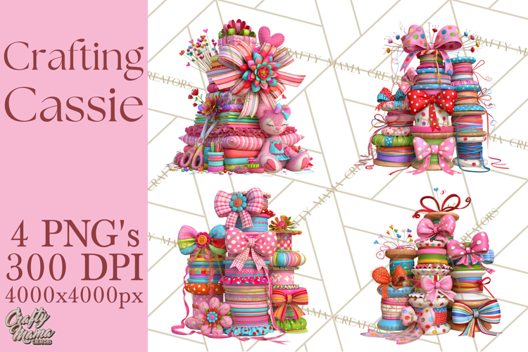 Crafting Cassie Cute Creative Clipart PNG