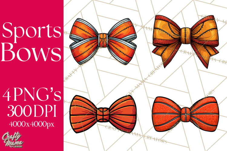 Sports Bows Clipart, Sports Bow PNG, Basketball Bow Png
