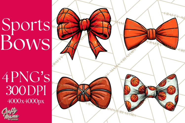 Sports Bows Clipart, Sports Bow PNG, Basketball Bow Png