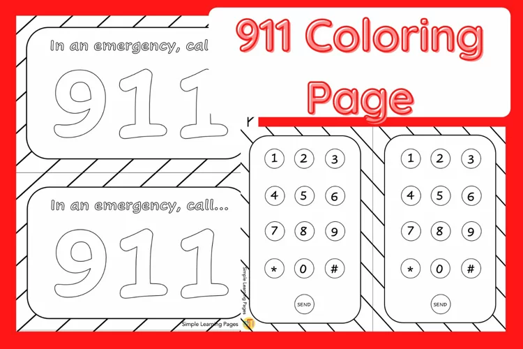 9-1-1 Coloring Page