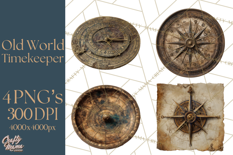 Clockwork Chronicles Vintage Steampunk Clipart PNG Files