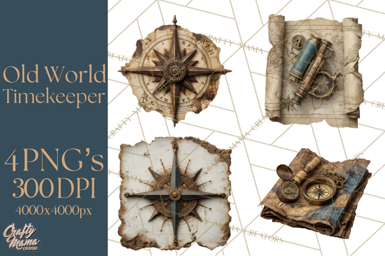 Clockwork Chronicles Vintage Steampunk Clipart PNG Files