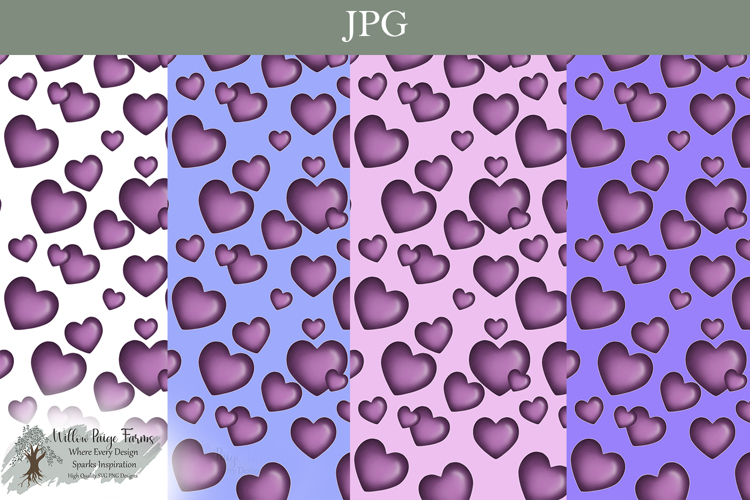 Hearts Valentine Seamless pattern Cute Valentine Heart