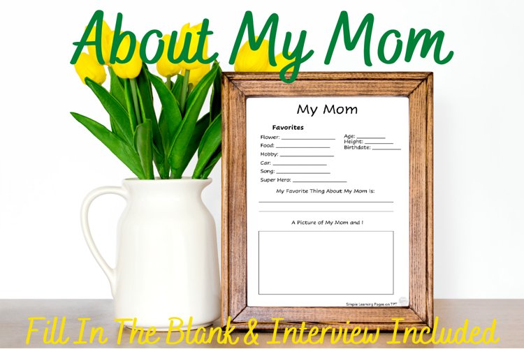 About My Mom Pages example image 1