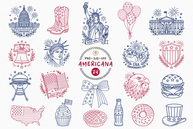 USA SVG Bundle, 4th of July, Independence Day Clipart