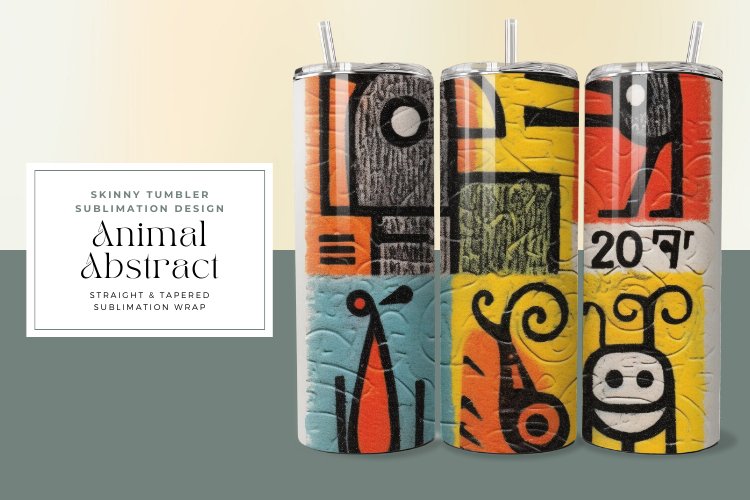 Animal Abstract Tumbler Wrap