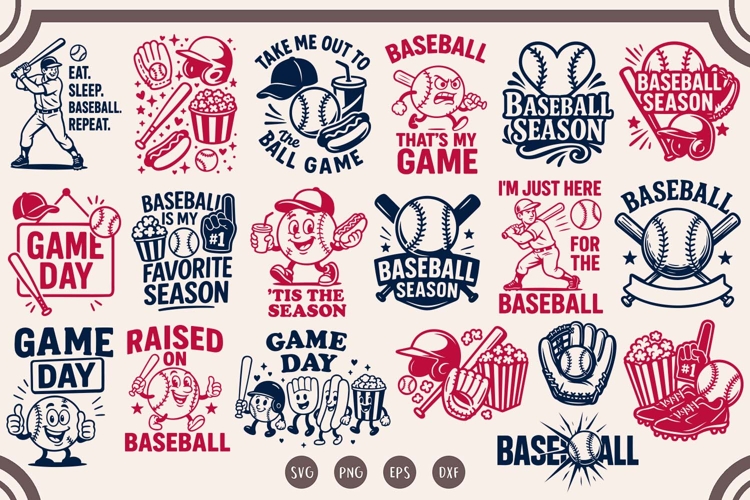 Baseball Decal SVGs