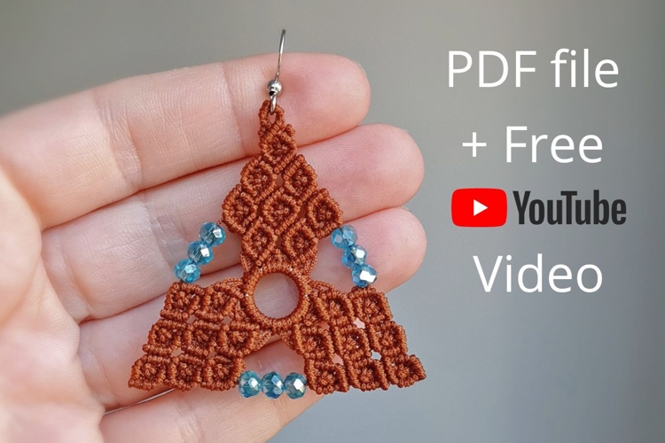 Micro Macrame Geometric Earrings DIY YouTube Transcript