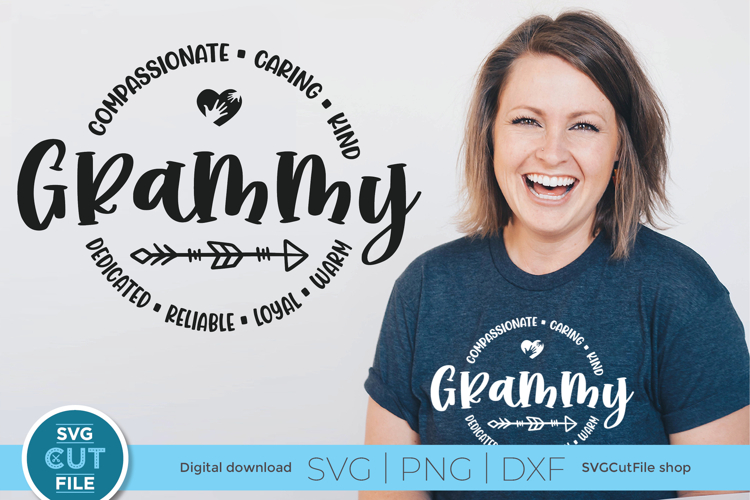 Grammy svg - a Grammy heart grandma svg for crafters
