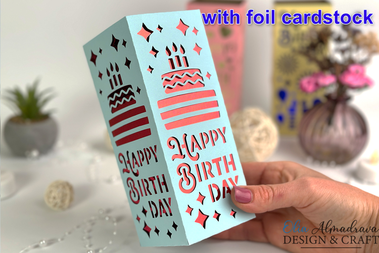 Happy Birthday Paper Lantern Svg| 3D Papercut Centerpiece