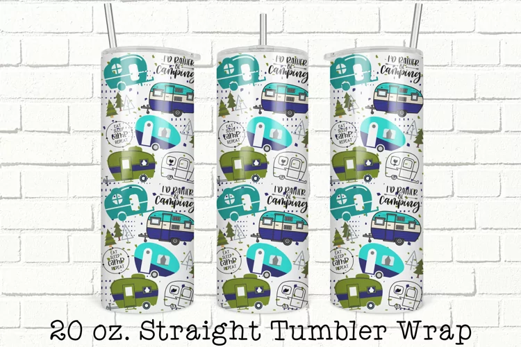 Camper Tumbler Wrap, Sublimation, 20 oz Tumbler Wrap PNG