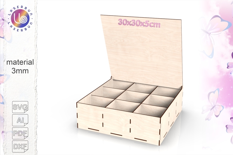 Medium svg box with 9 compartments