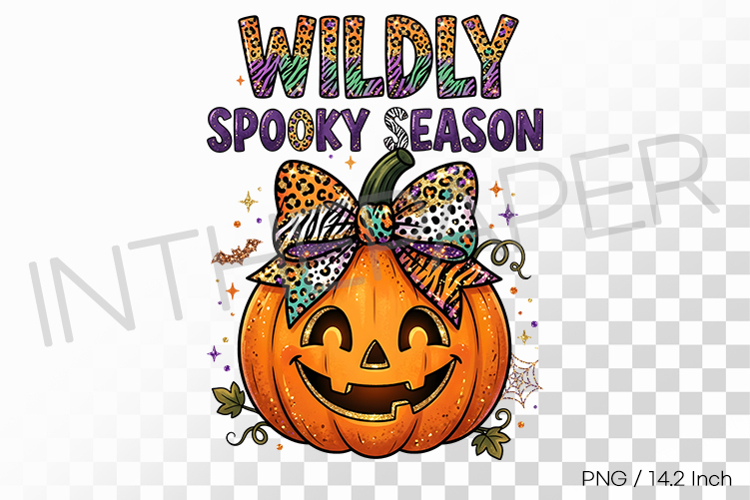 Wildly Spooky Jack O lantern | Sublimation TShirt Design