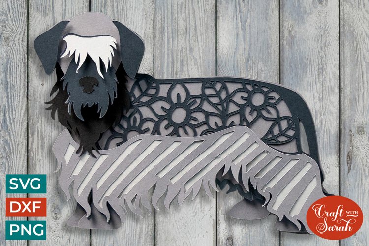Cesky Terrier SVG | Layered Czech Terrier Cutting File