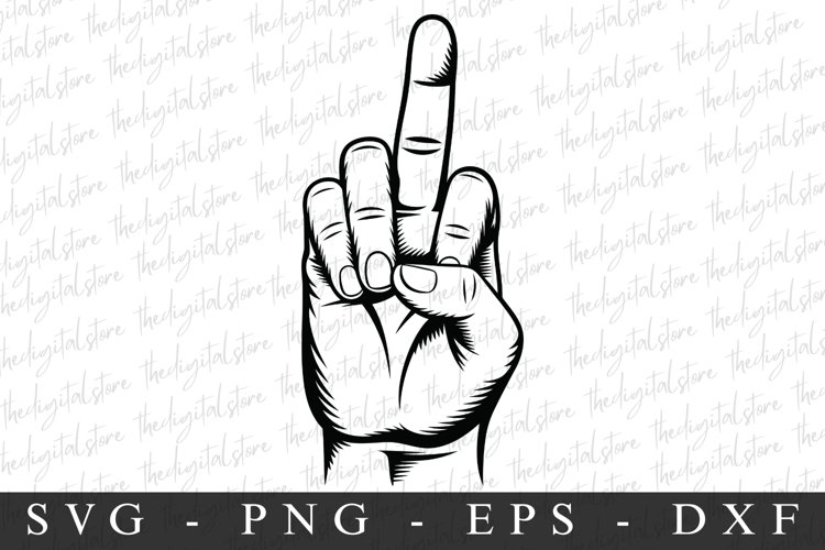 Middle Finger Svg Image 5