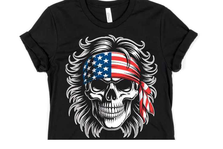 USA Skull Svg Design | Svg Cut Files | Shirt Svg