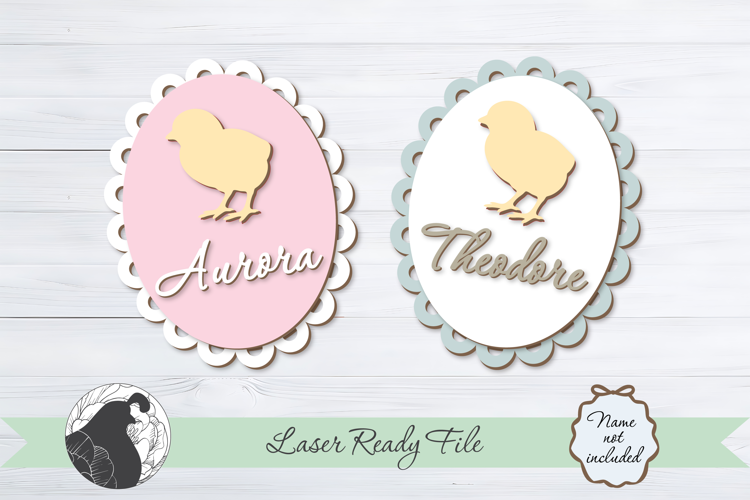 Easter Basket Tag Laser File, Baby's First Easter SVG