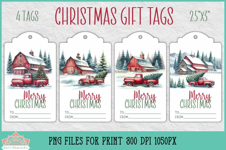 Christmas Tag Printable Image 11