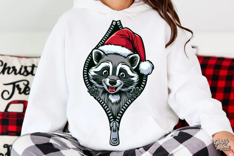 Happy Raccoon Zipper Reveal Animal PNG