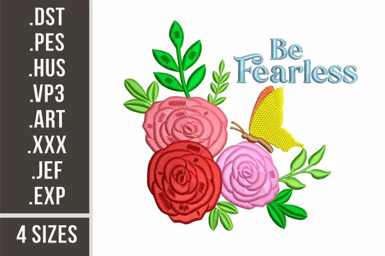 Be Fearless | Embroidery Design