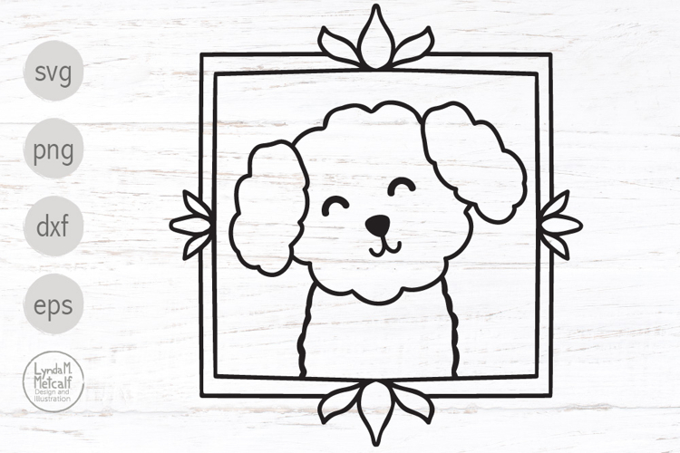 Bichon Frise Doodle SVG, Bichon Puppy PNG for Sublimation example image 1