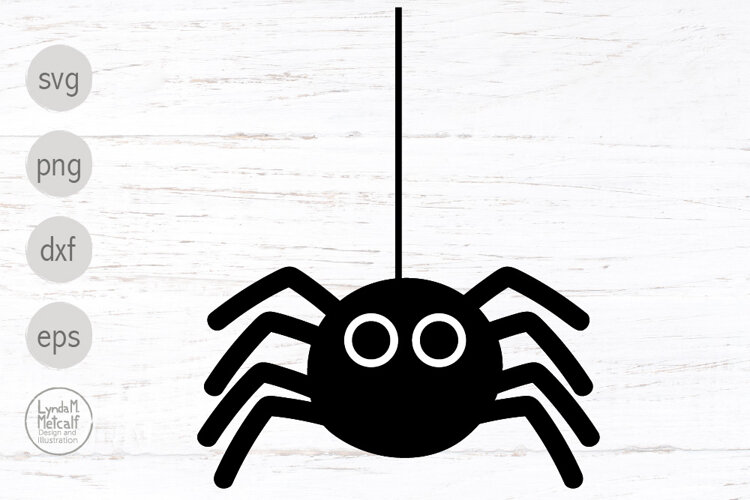 Halloween Spider Svg and Png Clipart, Cute Spider for Cricut example image 1