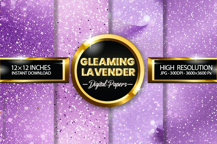Gleaming Lavender Digital Papers - 04 Variations