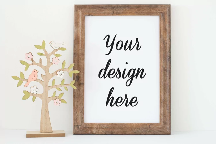 A4 frame mockup | Frame template | JPEG