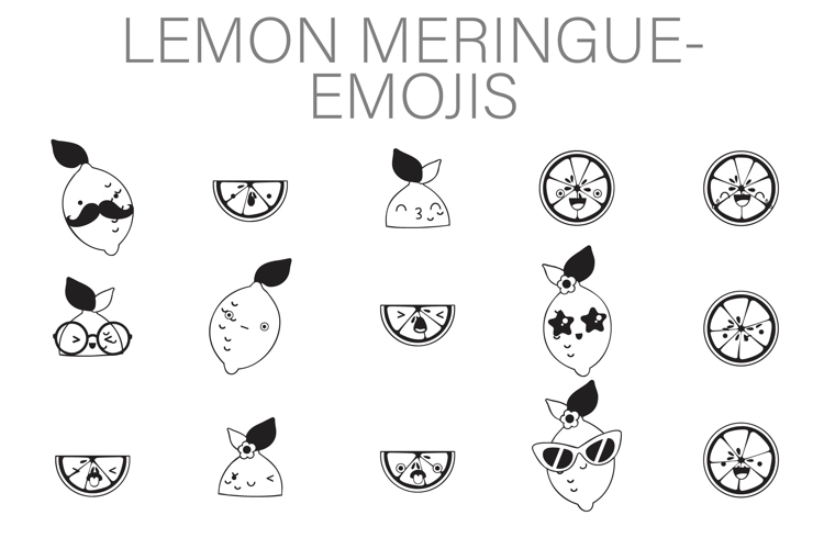 Lemon Meringue Emojis Dingbats