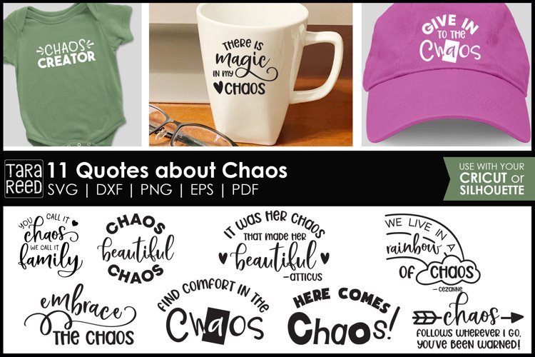 Life in Chaos Quotes for Crafters | Kids Shirts