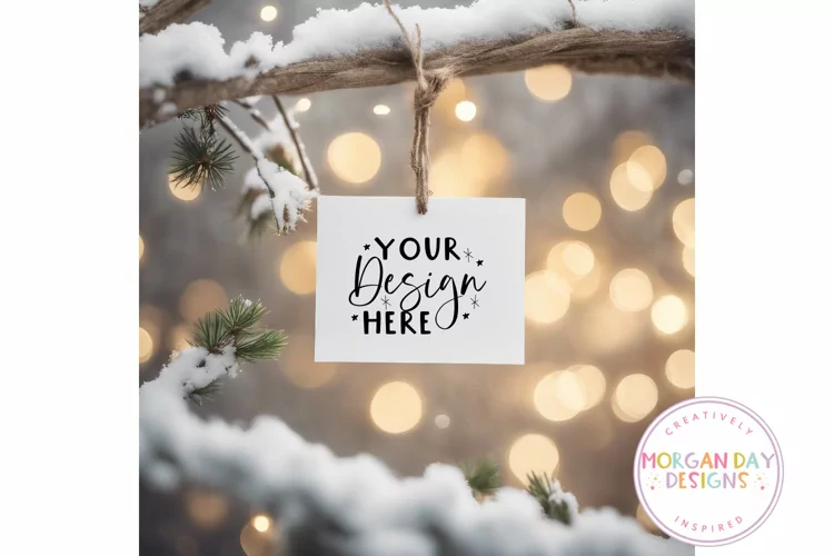 Christmas Ornament Mockup | Christmas Tag