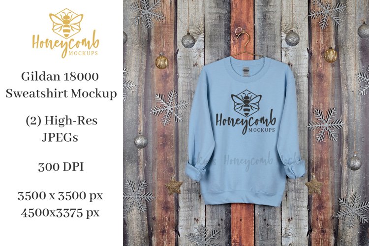 gildan light blue sweatshirt