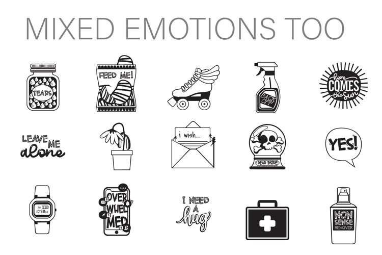 Mixed Emotions Too Dingbats