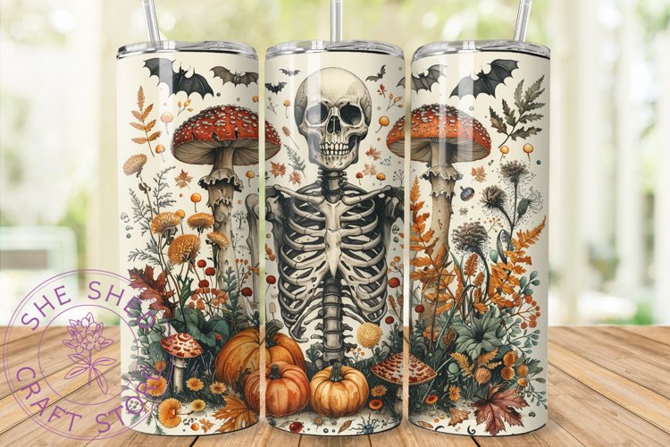 Halloweencore Skeleton Haunts 20oz Seamless Sublimation Wrap