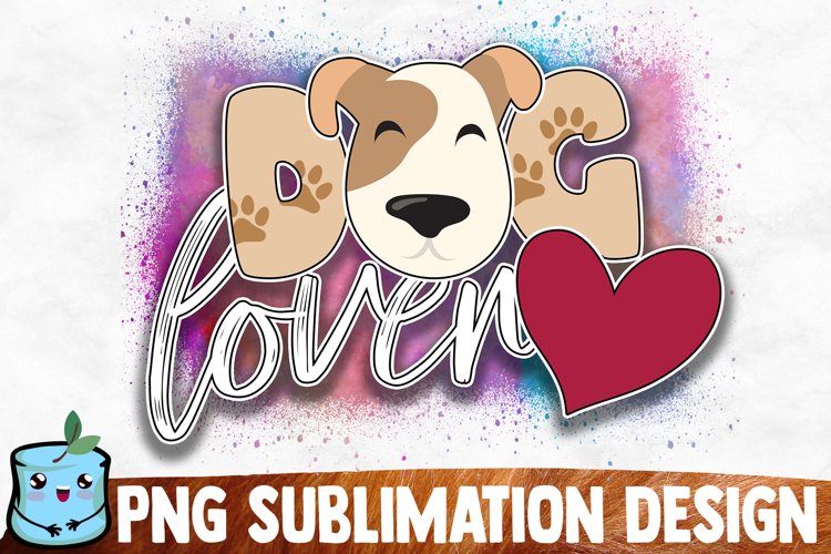 Dog Glitter Sublimation Design