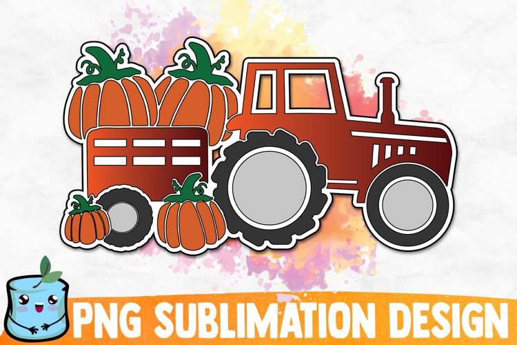 Fall Truck Sublimation Design