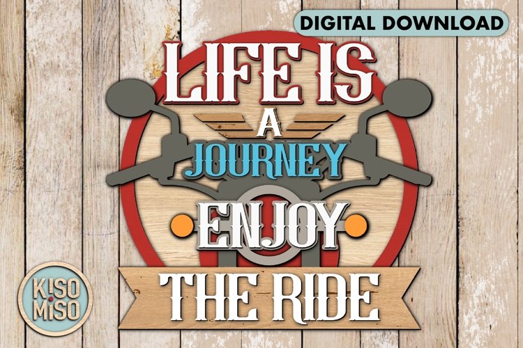 Motorcycle/ Motorcycle trip/laser cut files/SVG/DXF/CDR example image 1