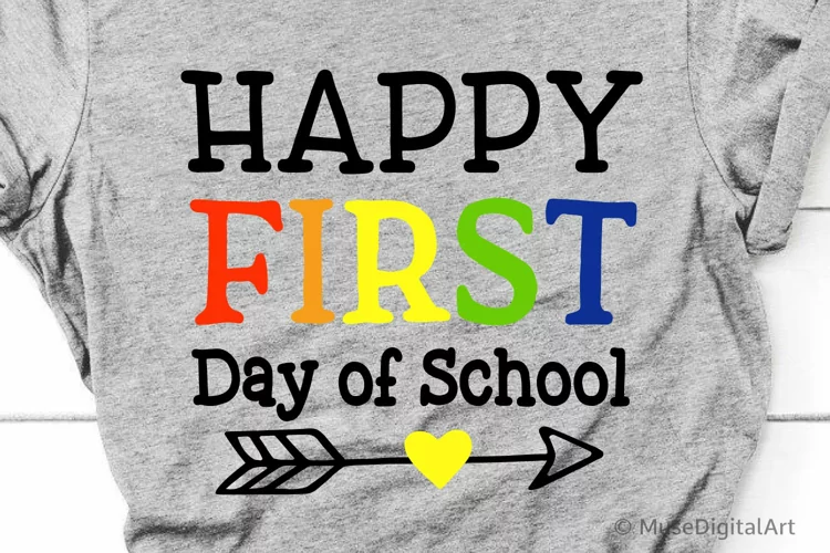 Happy First Day Svg, Back to School Svg, Kids School Svg