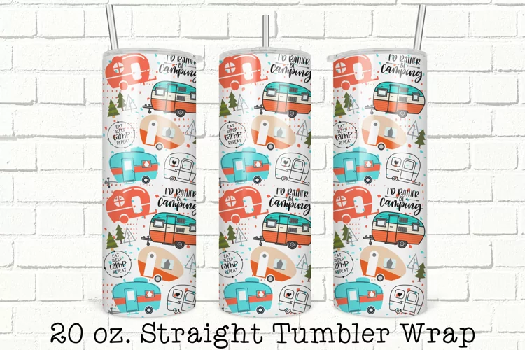 Camper Tumbler Wrap, Sublimation, 20 oz Tumbler Wrap PNG