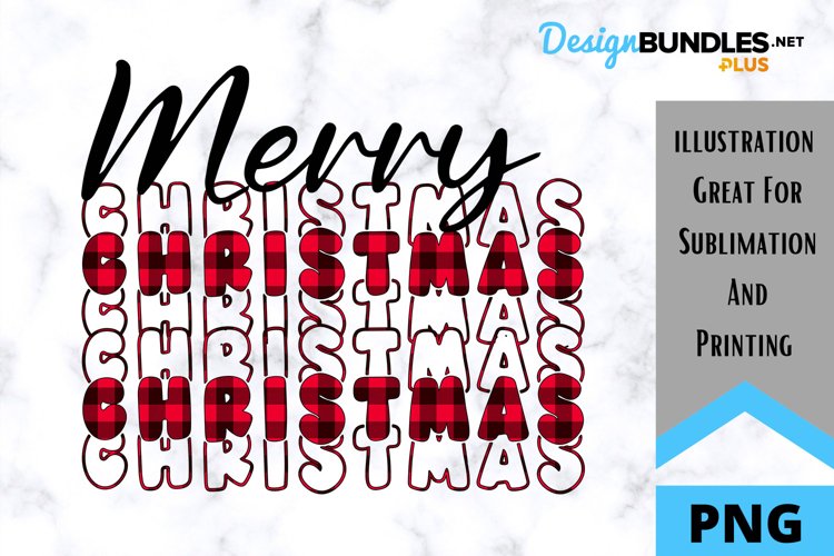 Merry Christmas Sublimation PNG - Christmas PNG example image 1
