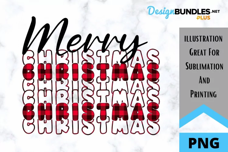 Merry Christmas Sublimation PNG - Christmas PNG