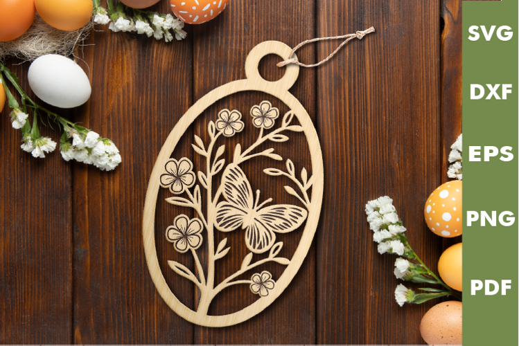 Easter Eggs SVG Design|Easter Hanger Laser cut, Cricut