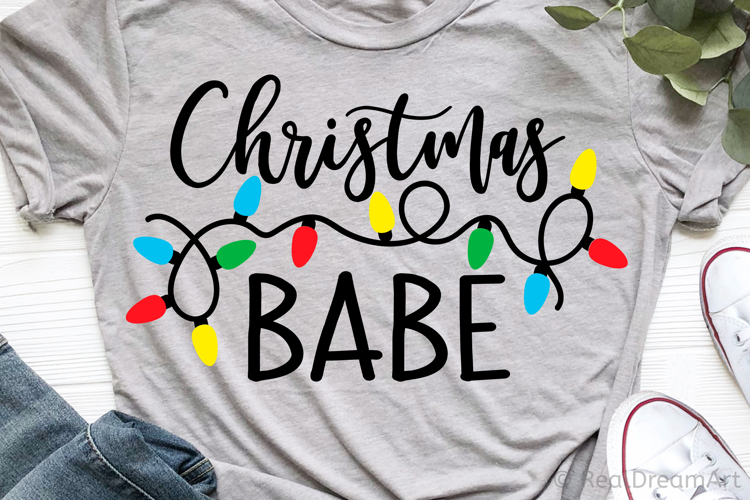 Christmas Babe SVG, DXF, PNG, EPS