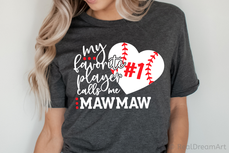 My Favorite Player Calls me Mawmaw SVG, DXF, PNG, EPS
