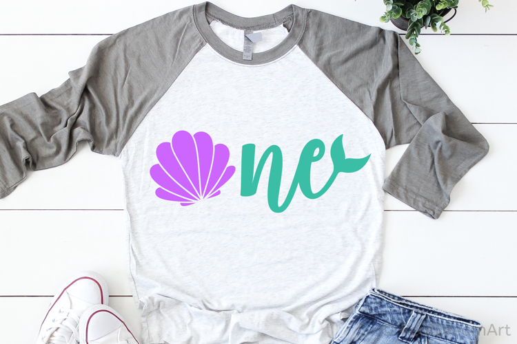 Mermaid First Birthday SVG, DXF, PNG, EPS