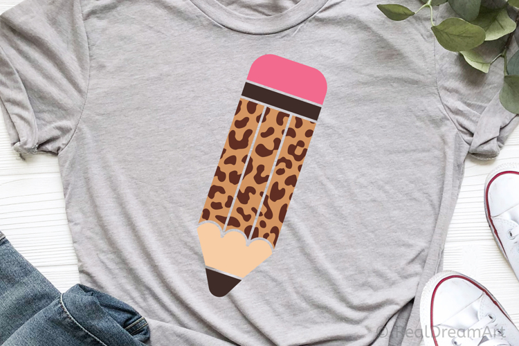 Leopard Pencil SVG, DXF, PNG, EPS