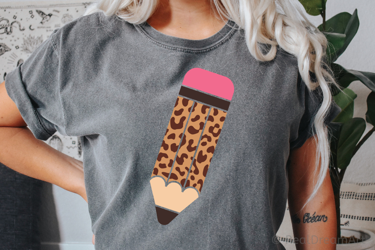 Leopard Pencil SVG, DXF, PNG, EPS