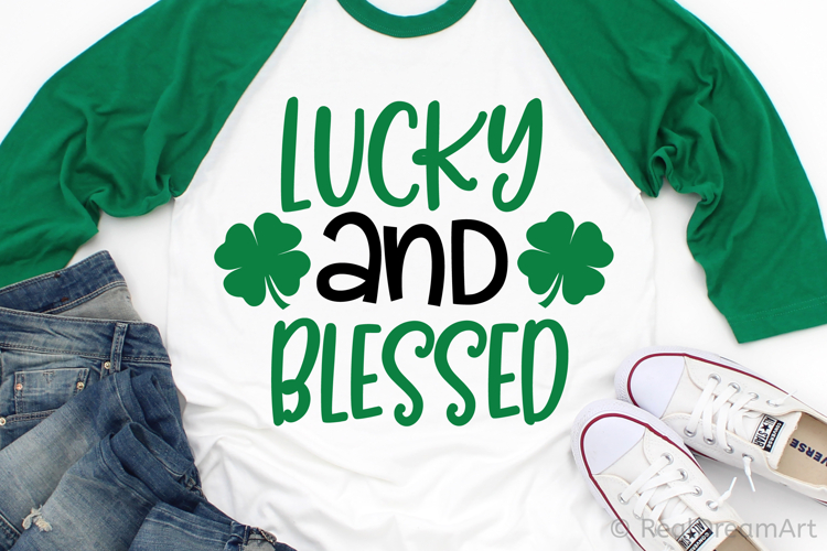 Lucky and Blessed SVG, DXF, PNG, EPS