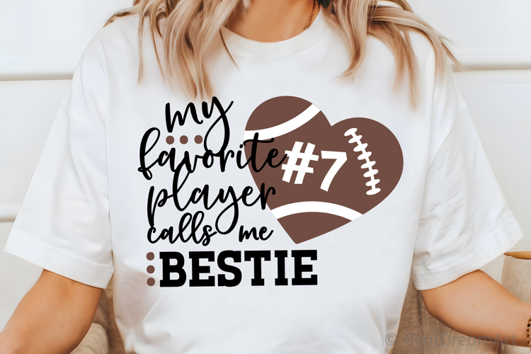 My Favorite Player Calls me Bestie SVG, DXF, PNG, EPS